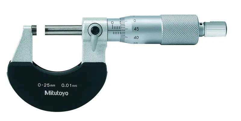 Mitutoyo 102-301 Dış Çap Mikrometresi 0-25 mm