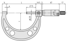 Mitutoyo 103-138 Dış Çap Mikrometresi 25-50 mm