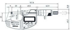 Mitutoyo 293-231-30 Digimatic Mikrometre IP65 25-50 mm