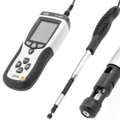 Cem DT-8880 Teleskobik Problu Kızgın Tel Hava Hızı Debisi ve Sıcaklık Ölçer