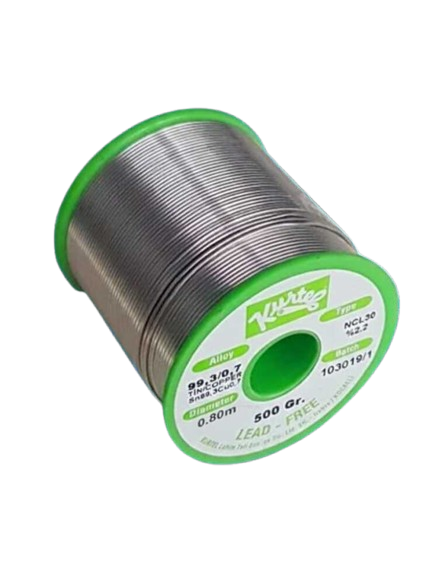 Kurtel Sn99.3 / Cu 0.7 Kurşunsuz (NoClean) Lehim Teli 0.80 mm - 500gr