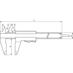 Mitutoyo 531-101 Moment Mekanik Kumpas 0-150mm