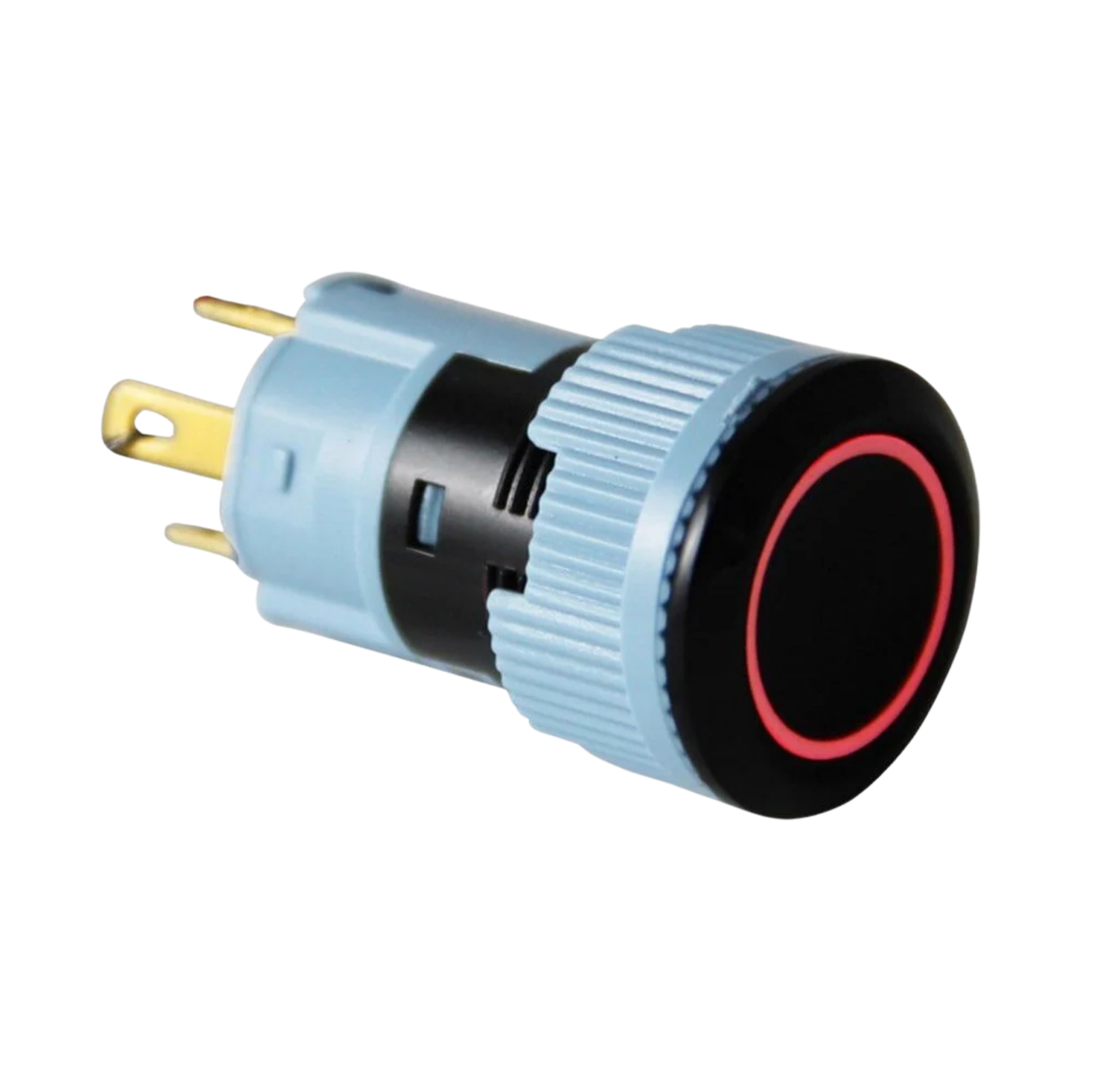 16mm Plastik Led'li Yaylı Buton