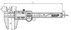 Mitutoyo 500-196-30 Dijital Kumpas 150mm