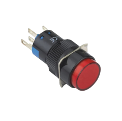 LAS1-AY-22 16mm Plastik Yaylı 2NO/2NC 8P