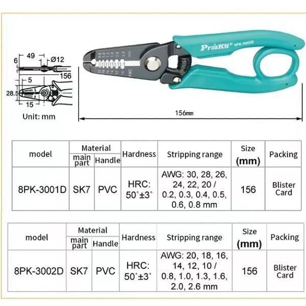 Proskit 8PK-3001D Hassas Kablo Soyucu