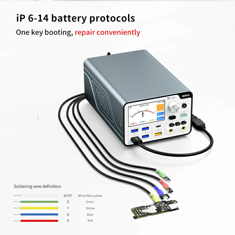 AiXun P3208 320W Akıllı Regüleli Güç Kaynağı 32V / 8A – Bluetooth & WiFi – PD/QC