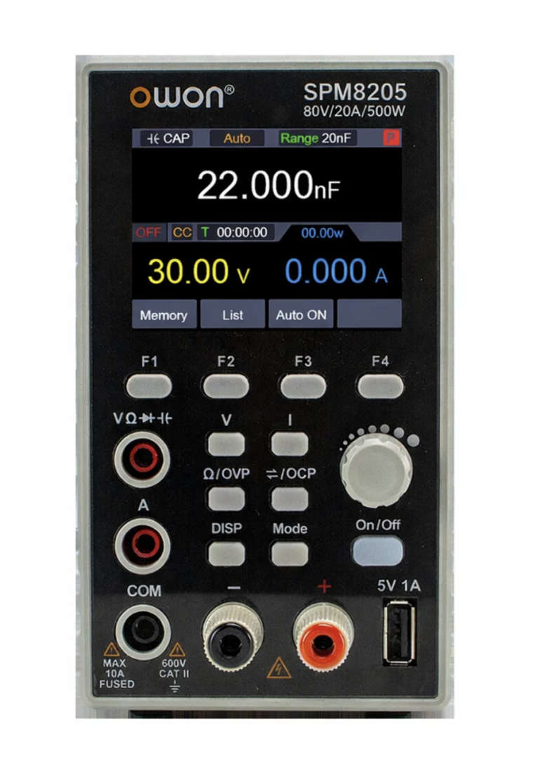 Owon SPM8205 500W 80V 20A Tek Kanal Multimetre Özellikli DC Güç Kaynağı