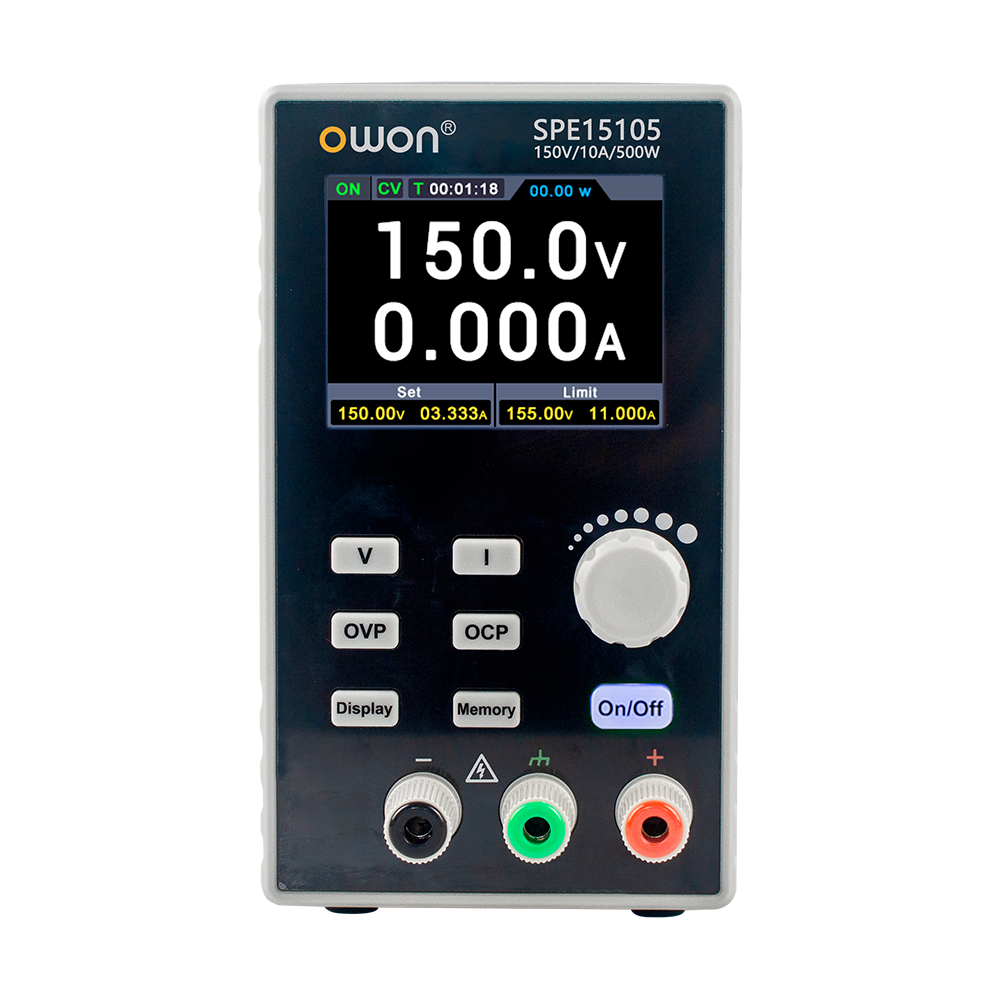 Owon SPE15105 500W 150V 10A Tek Kanal Yüksek Voltaj DC Güç Kaynağı
