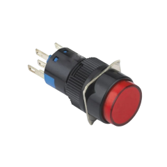 SY-11 16mm LEDLİ Plastik Yaylı Buton 1NO/1NC 5P