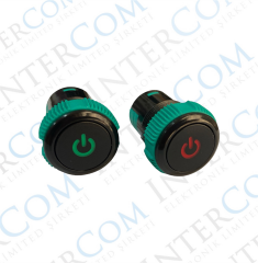 IPS19-10T 19mm Plastik Led'li Yaylı Power Simgeli Buton