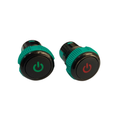 IPS19-10T 19mm Plastik Led'li Yaylı Power Simgeli Buton