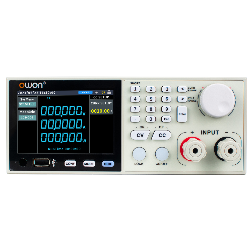 Owon OEL8513 500W 0.01A/ms 0-150V/40A DC Elektronik Yük