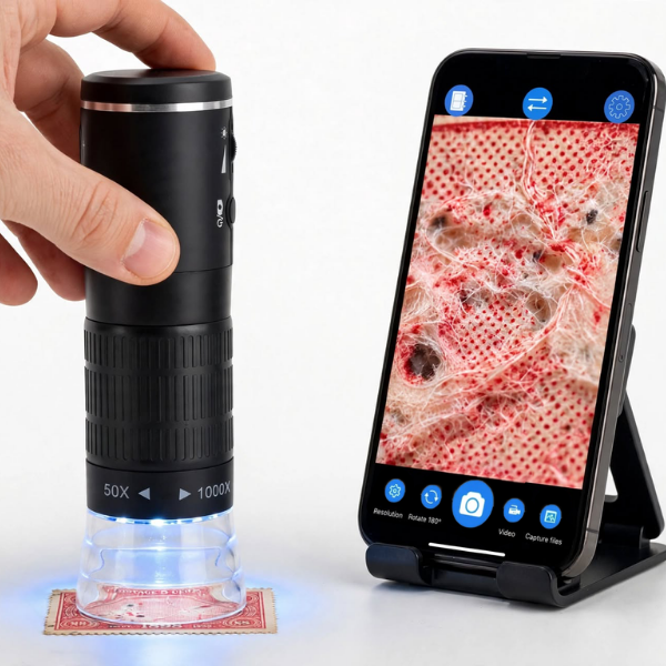 SmartScope 4K Kablosuz Dijital Mikroskop | 1000X | Android ve iOS