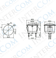 IC-131D SİNYAL LAMBASI 12V DC (LED)