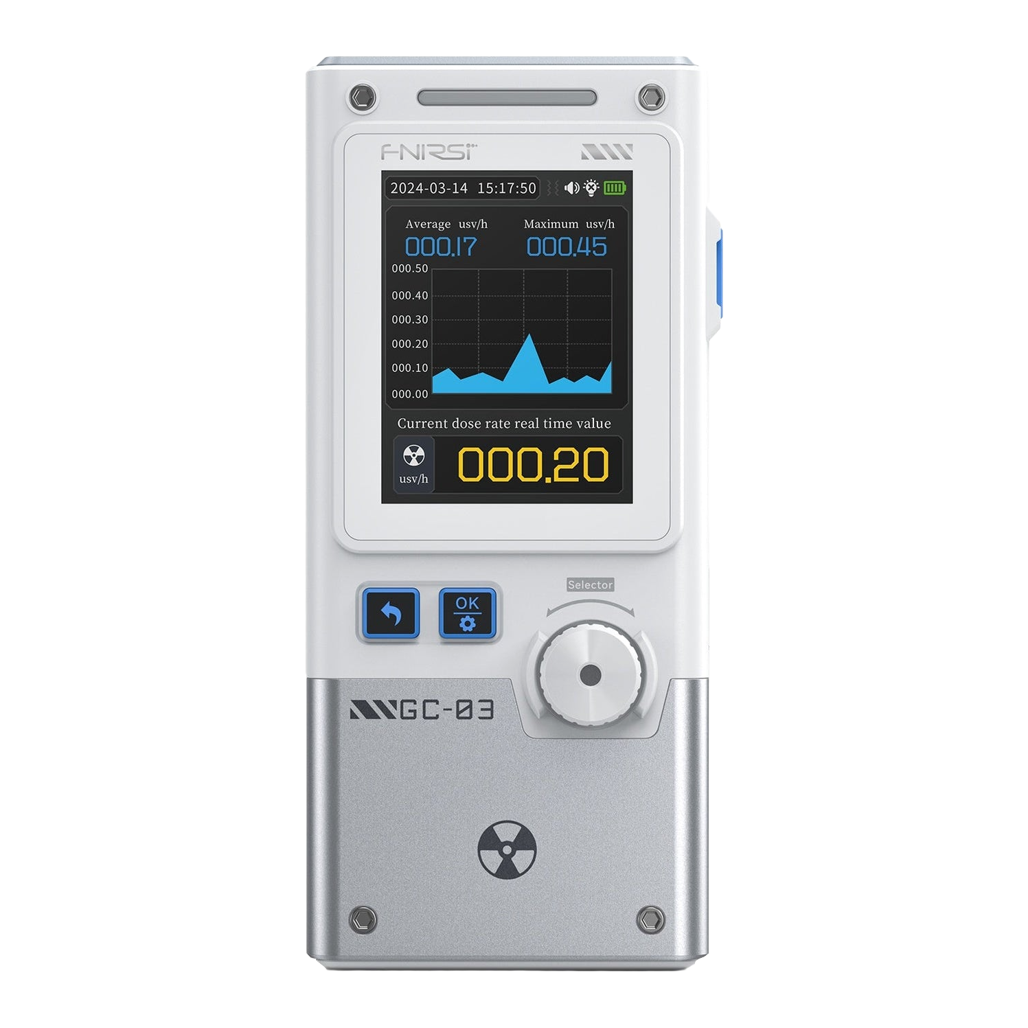 Fnirsi GC-03 BK Çok Fonksiyonlu Radyasyon Detektörü Test Cihazı