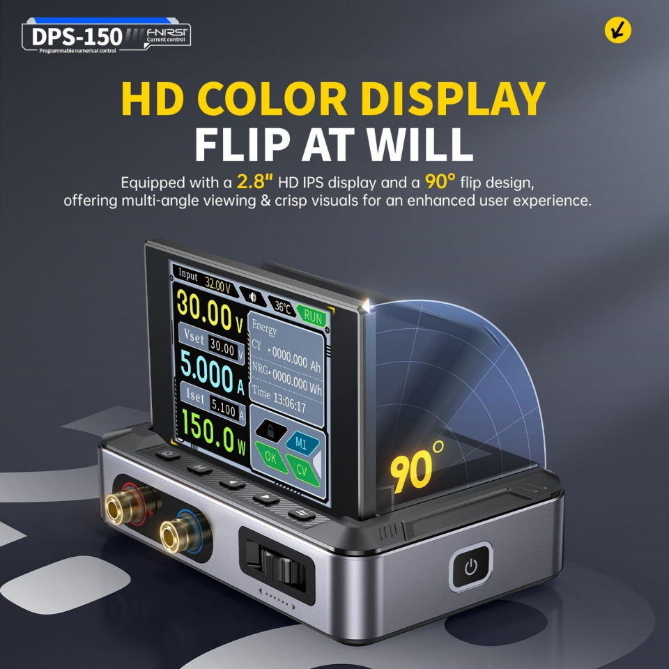 Fnirsi DPS-150H Plus 30V 5A 150W DC Programlanabilir Güç Kaynağı Full Set