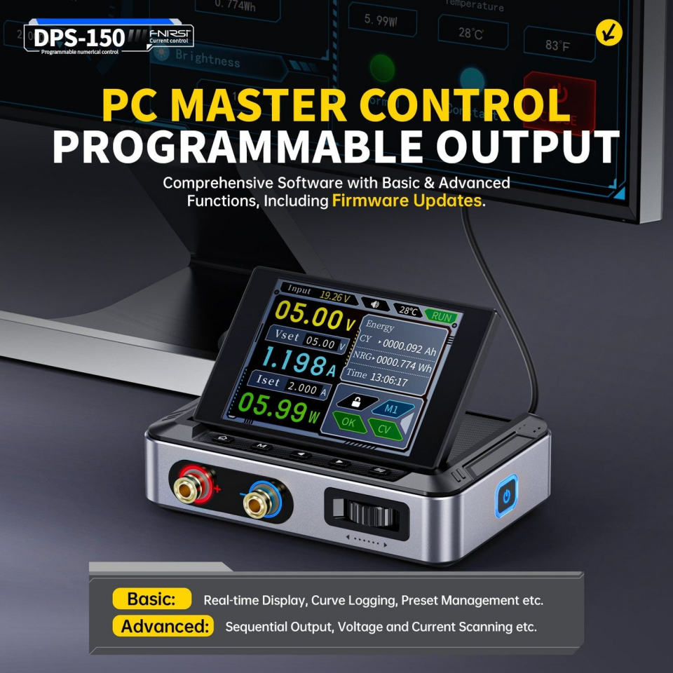 Fnirsi DPS-150H Plus 30V 5A 150W DC Programlanabilir Güç Kaynağı Full Set