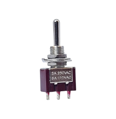 IC-142 Toggle Switch Yaylı ON-OFF-MOM (kaliteli) Ø6mm MTS-113