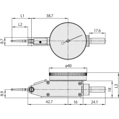 Mitutoyo 513-405-10E 0.20mm Ölçüm Aralığı Salgı Komparatörü