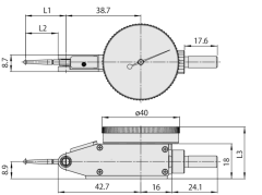 Mitutoyo 513-415-10E 1.00mm Ölçüm Aralığı Salgı Komparatörü