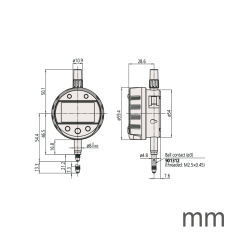 Mitutoyo 543-310B-10 Dijital Komparatör Saati