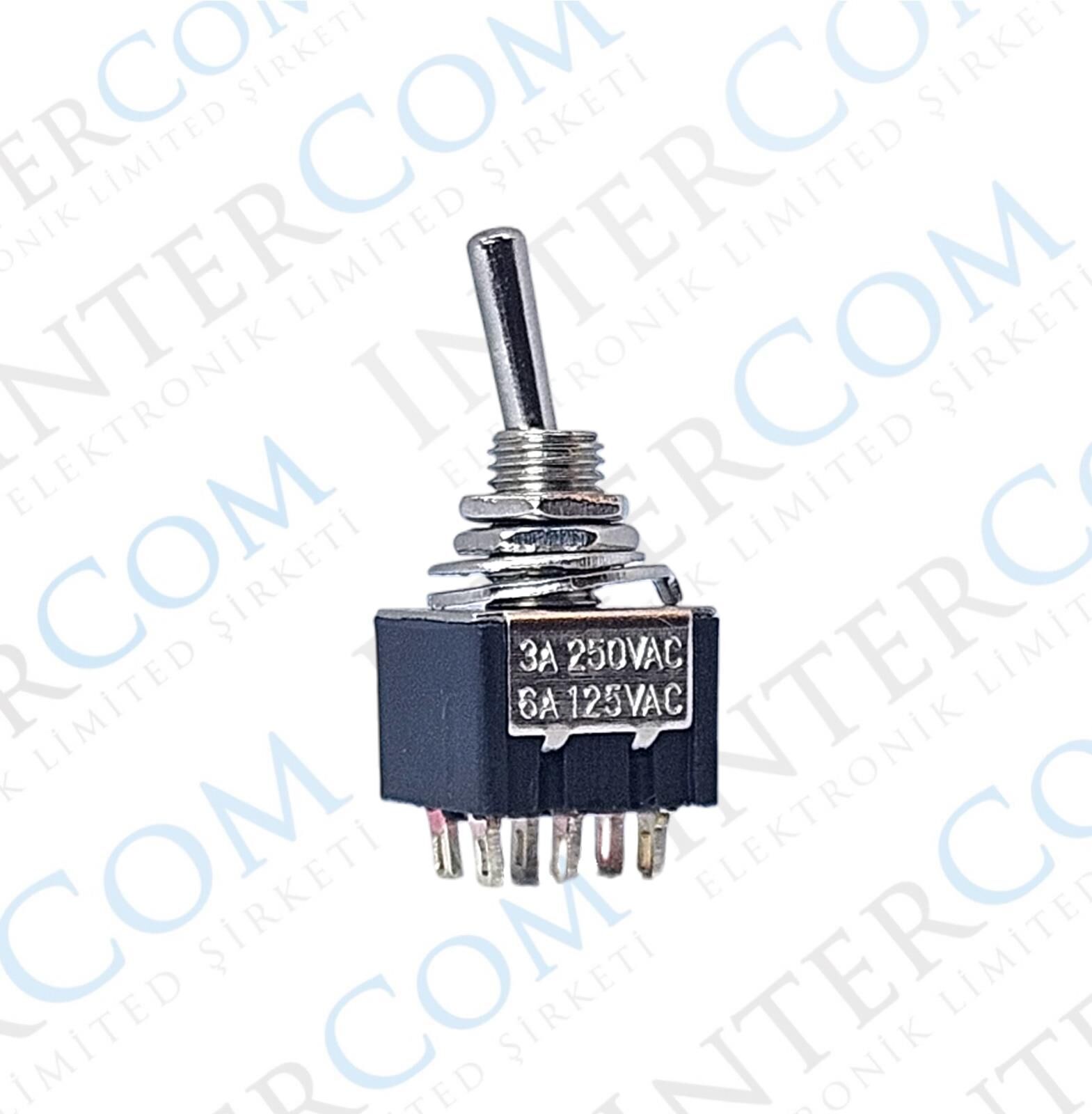 IC-146 Toggle Switch Yaylı OFF-MOM Ø6mm MTS-212