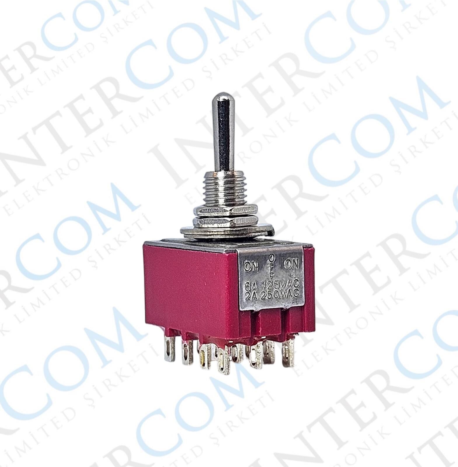 IC-148D Toggle Switch ON-OFF-ON Ø6mm MTS-403