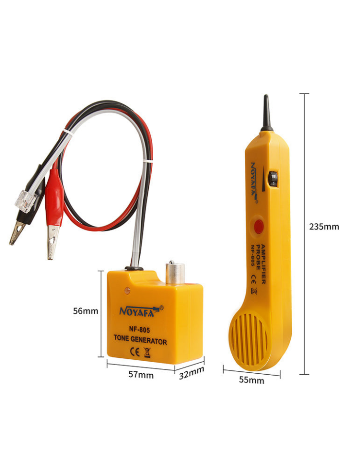Noyafa NF-805 Telefon ve Ağ Hattı Testi Ton Jeneratörü ve Prob Kiti