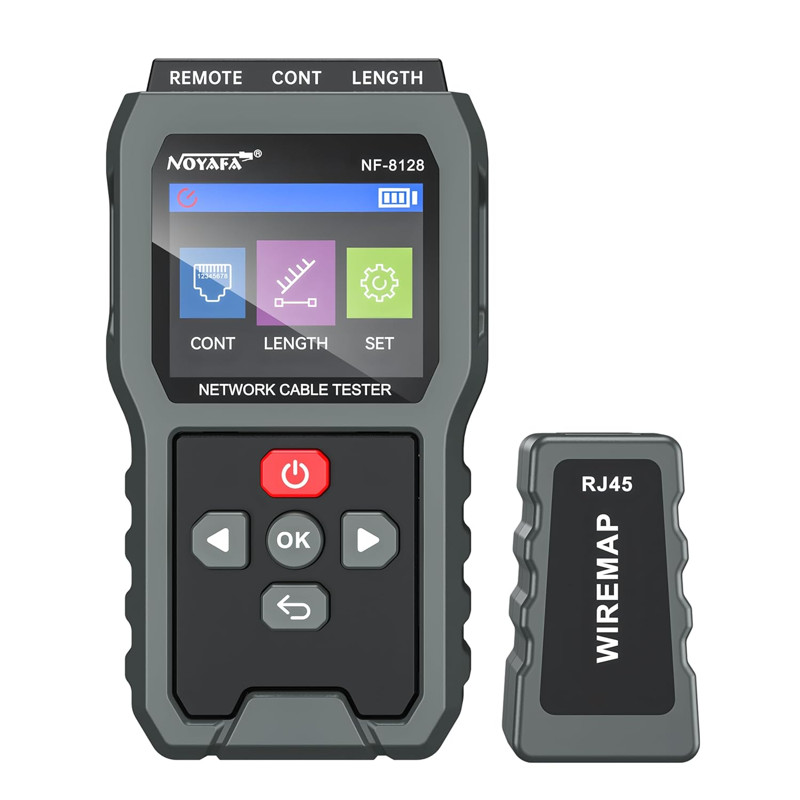 Noyafa NF-8128 LAN Kablo Test Cihazı RJ45 CAT5/CAT6 Network Tester