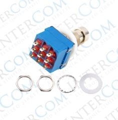 IC-148J-9 Pedal Switch Kalıcılı 9P Ø12mm PBS-24-302