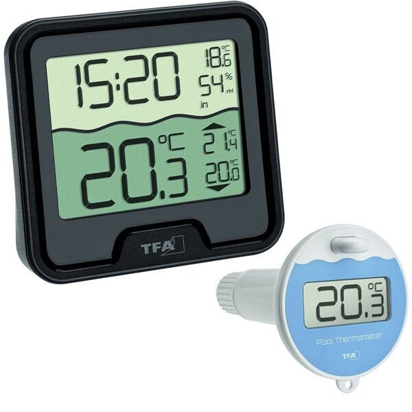 Tfa 30.3066.01 'Marbella' Havuz Sıcaklık Ölçer | Ortam Isı Nem Ölçer