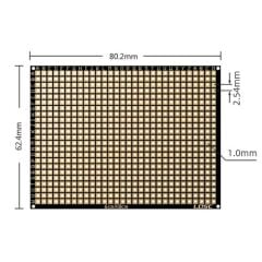6x8cm Esnek Çift Yüz Pertenaks Pcb