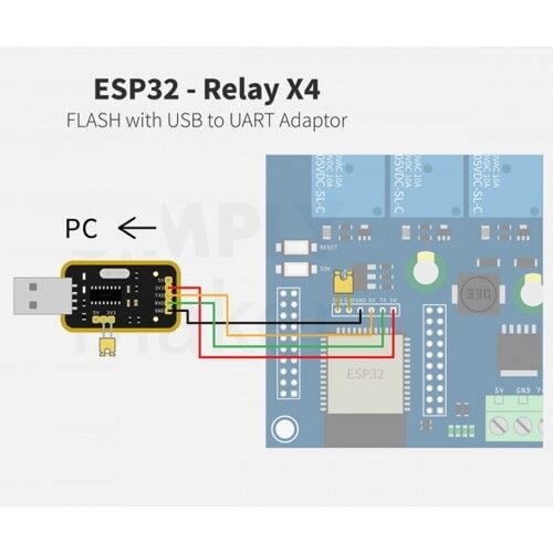 ESP32 Röle Kartı 4 Kanal