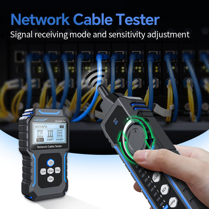 Noyafa NF-8209 Pro Ağ Kablosu Test Cihazı Tonlama ve Prob Kiti