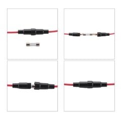 240mm Kablolu 5x20mm Cam Sigorta Kutusu