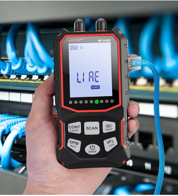 Noyafa NF-918S Ağ Kablosu Test Cihazı Optik Güç Ölçer ve VFL