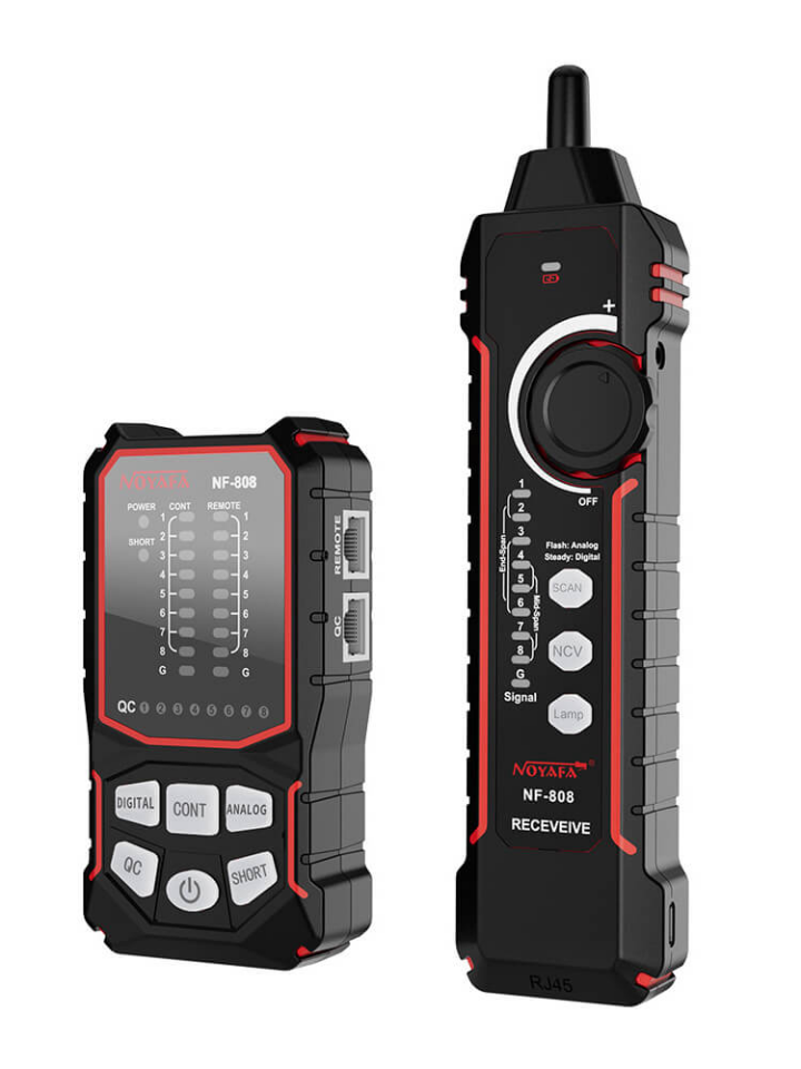 Noyafa NF-808 Çok Fonksiyonlu Ağ Kablosu Test Cihazı RJ45 RJ11
