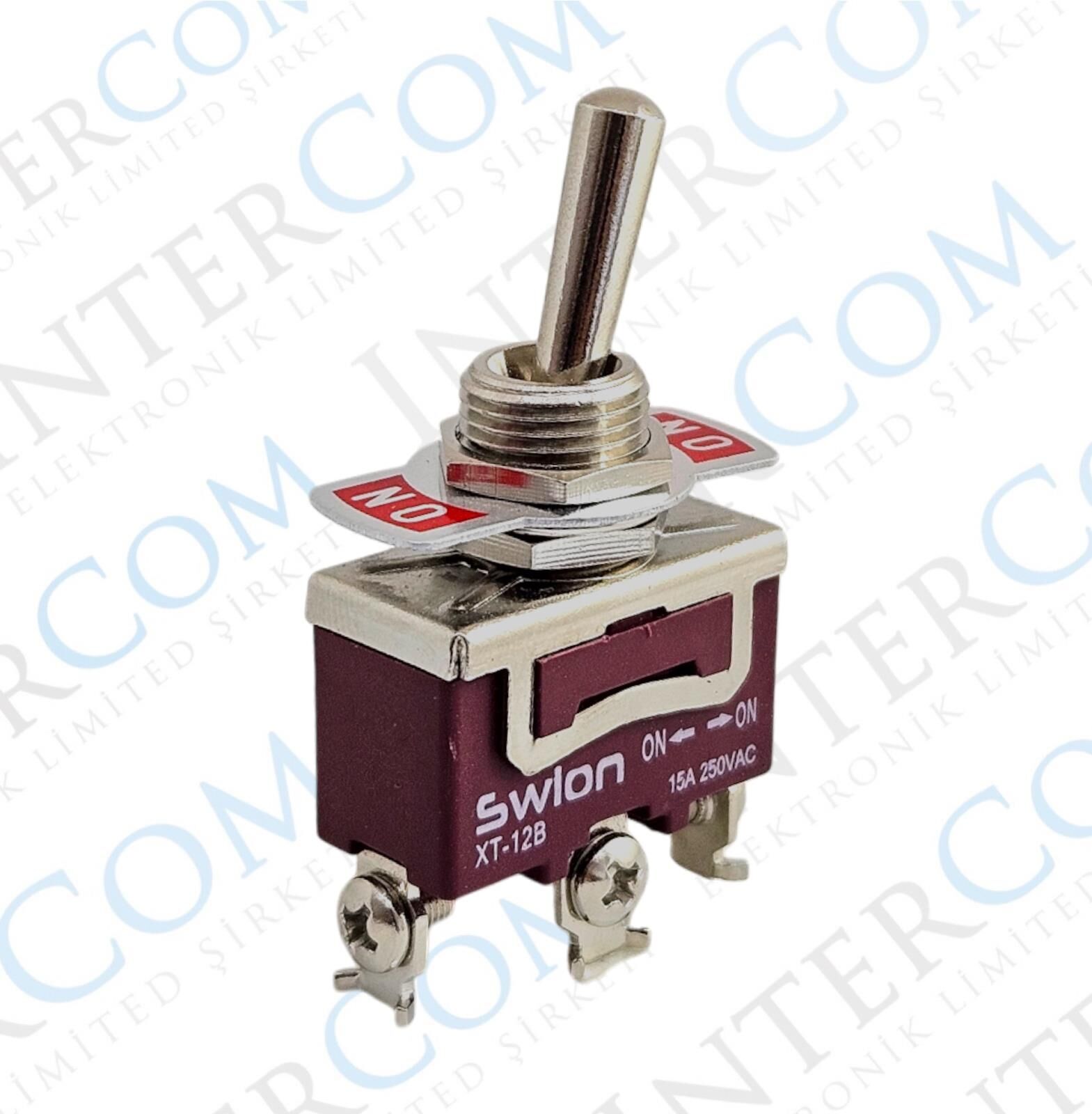 IC-152S SWION Toggle Switch 15AMP 3P ON-OFF Ø12mm XT12-B