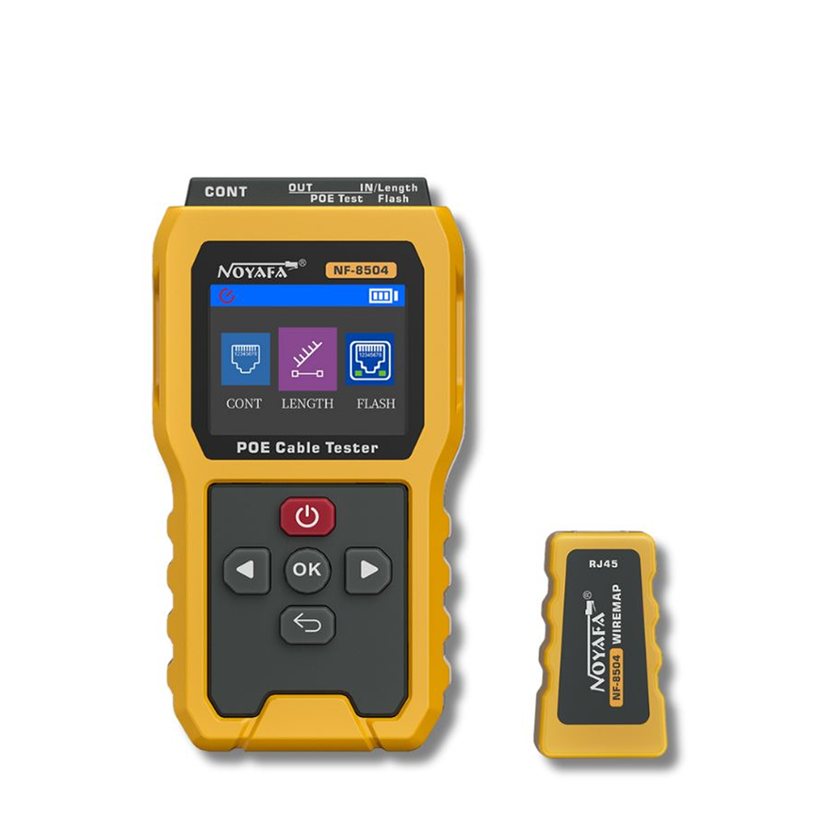 Noyafa NF-8504 PoE Kablo Test Cihazı 2.4 İnç LCD Ekranlı