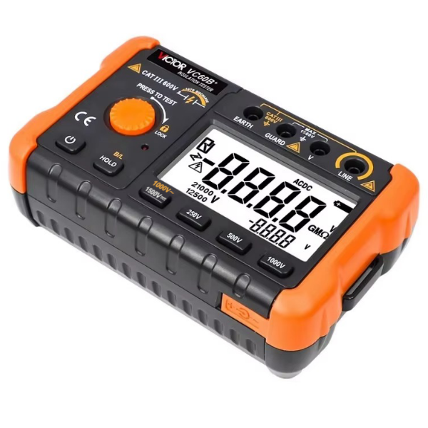 Victor VC60B+ İzolasyon Direnci Test Cihazı 5GΩ 1000V Megaohmmetre