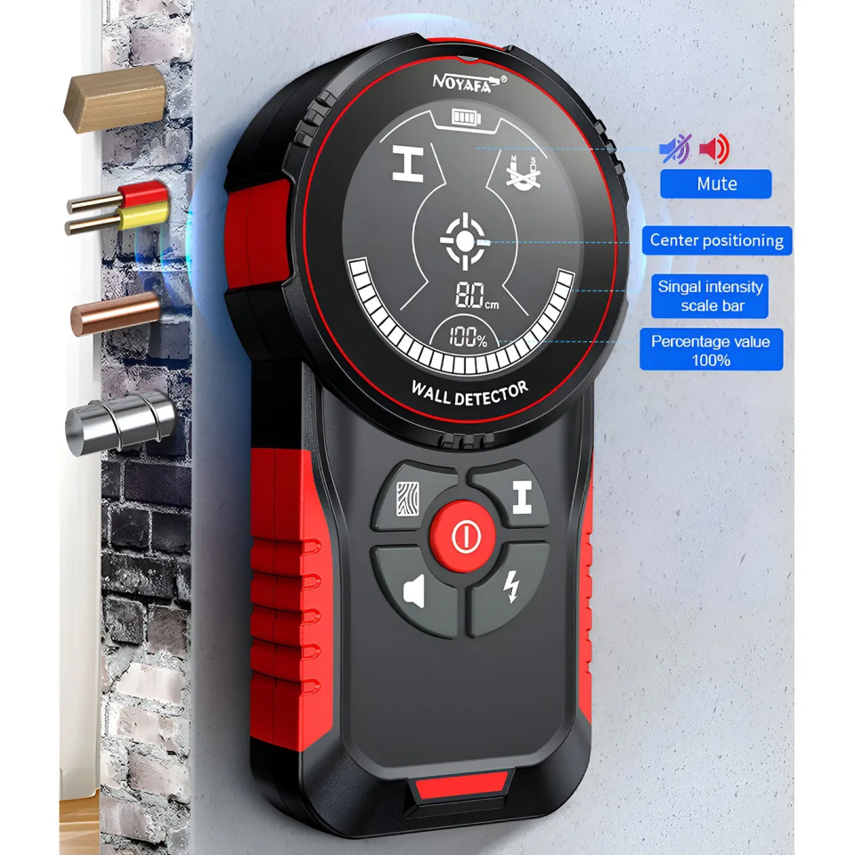 Noyafa NF-5102 Duvar Tarayıcı Metal Ahşap AC Kablo Dedektörü