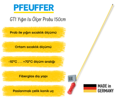 Pfeuffer GT1 Yığın Isı Ölçer Probu 150cm