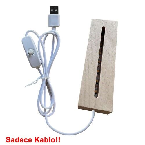 Anahtarlı Usb Kablo 1 Metre Beyaz