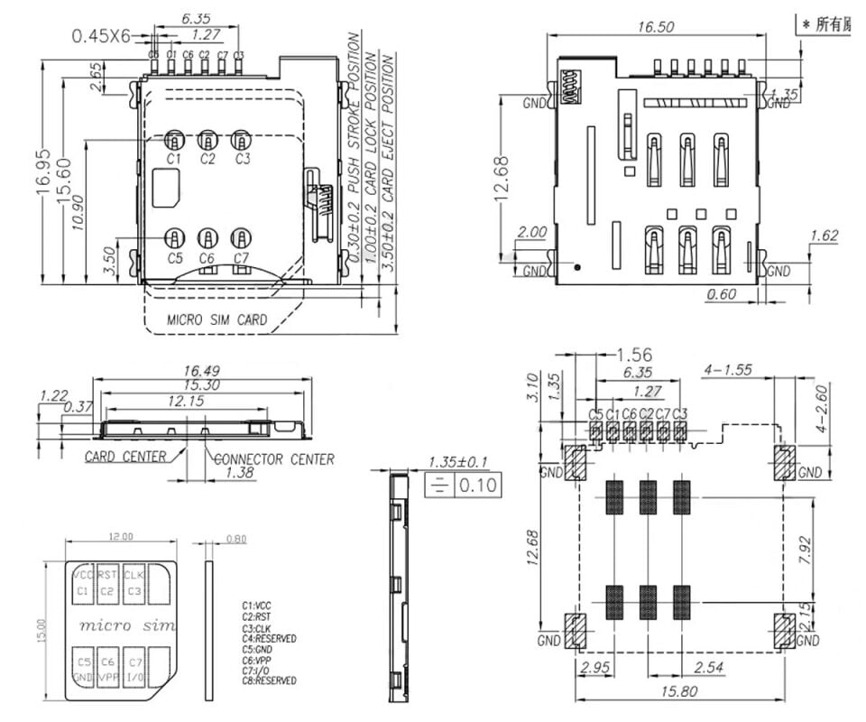 Micro Sim Kart Soketi