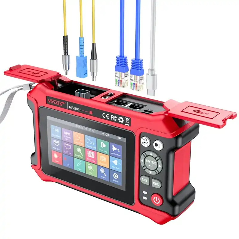 Noyafa NF-9816 Çok Fonksiyonlu OTDR Pro Fiber ve Ağ Test Cihazı 1310/1550nm 10G OPM VFL TDR