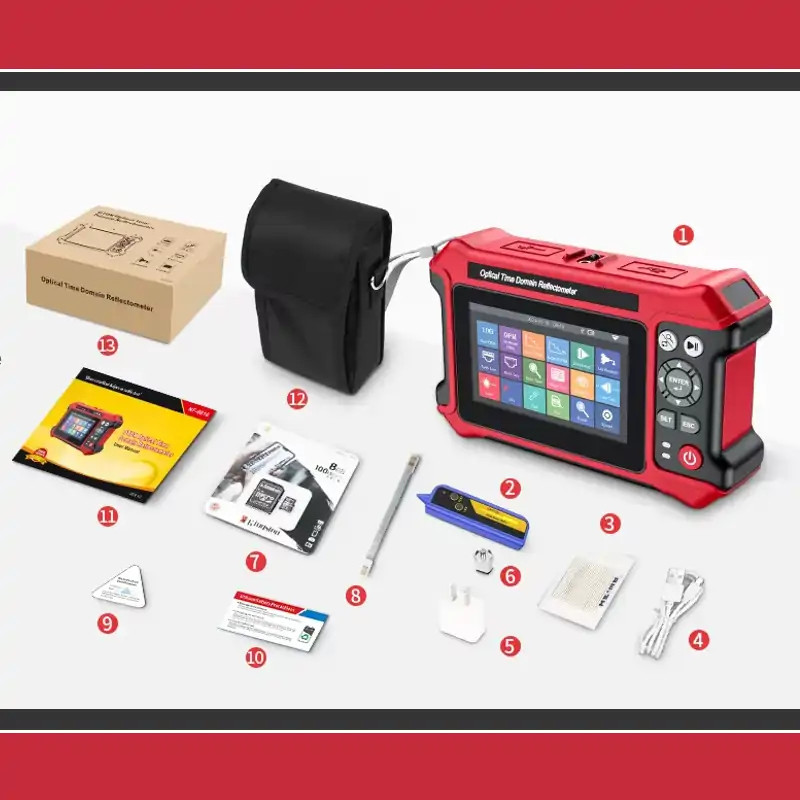 Noyafa NF-9816 Çok Fonksiyonlu OTDR Pro Fiber ve Ağ Test Cihazı 1310/1550nm 10G OPM VFL TDR