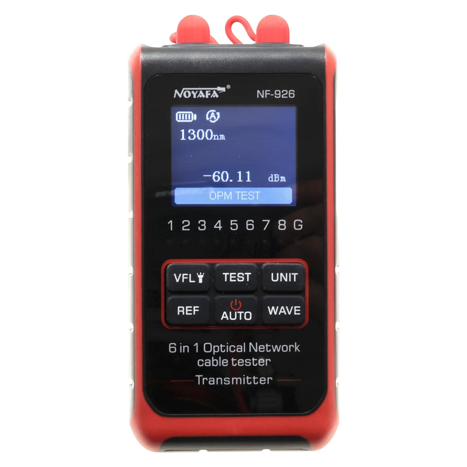 Noyafa NF-926 6’sı 1 Arada Fiber Optik Test Cihazı OPM VFL Işık Kaynağı Fiber Tanımlayıcı