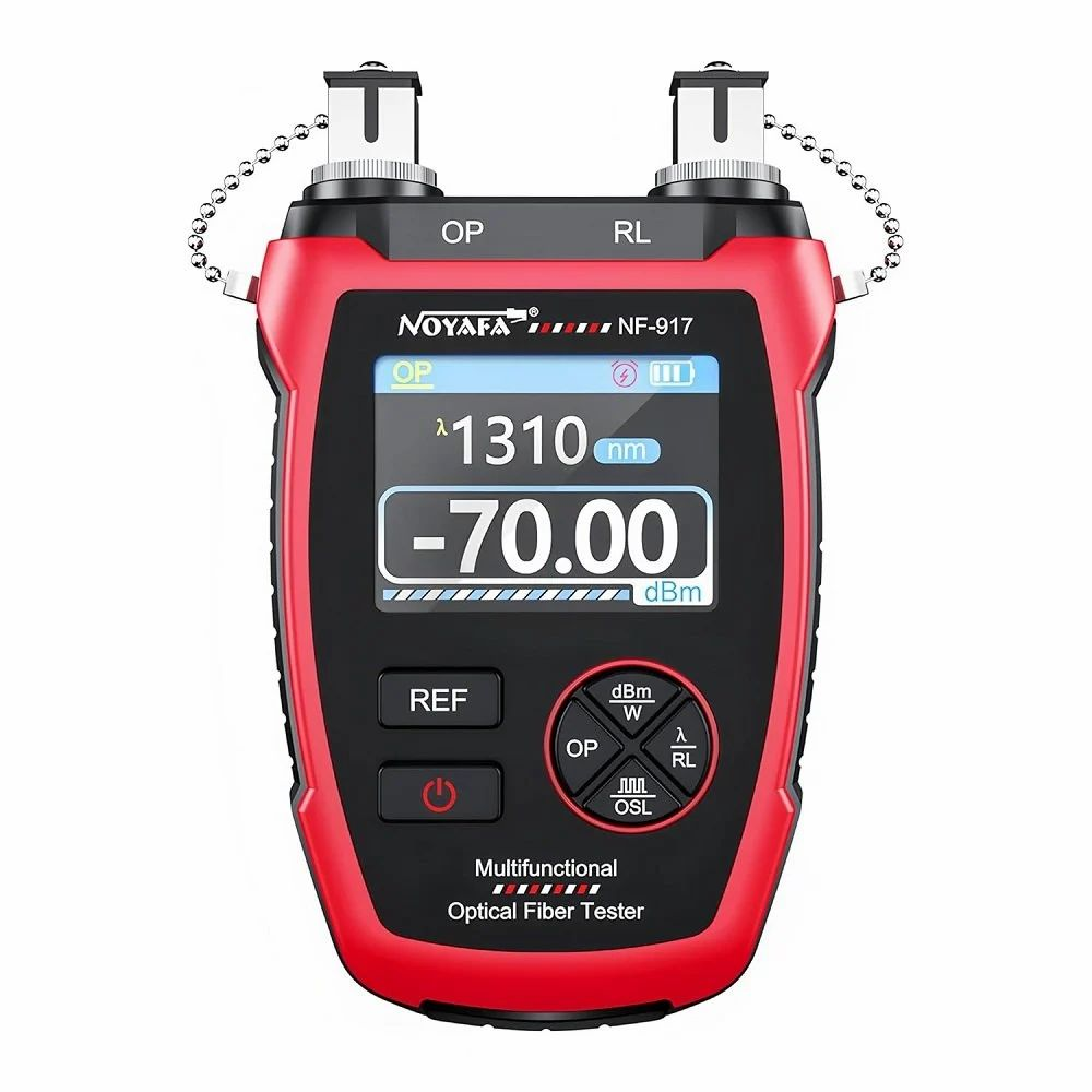 Noyafa NF-917 Optik Güç Ölçer OPM + VFL + Işık Kaynağı 3’ü 1 Arada Fiber Test Cihazı