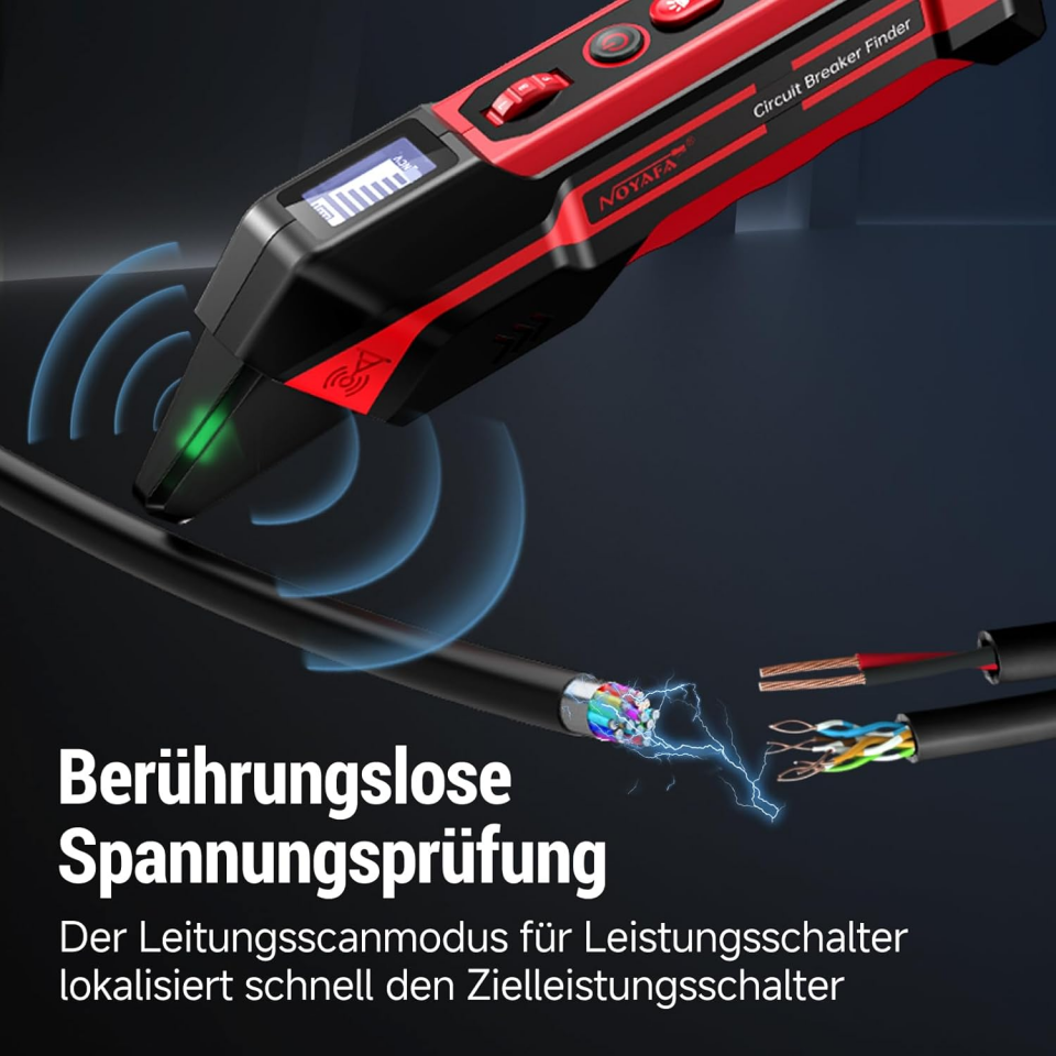 Noyafa NF-824EU Devre Kesici Bulucu ve GFCI Test Cihazı LCD Ekranlı NCV